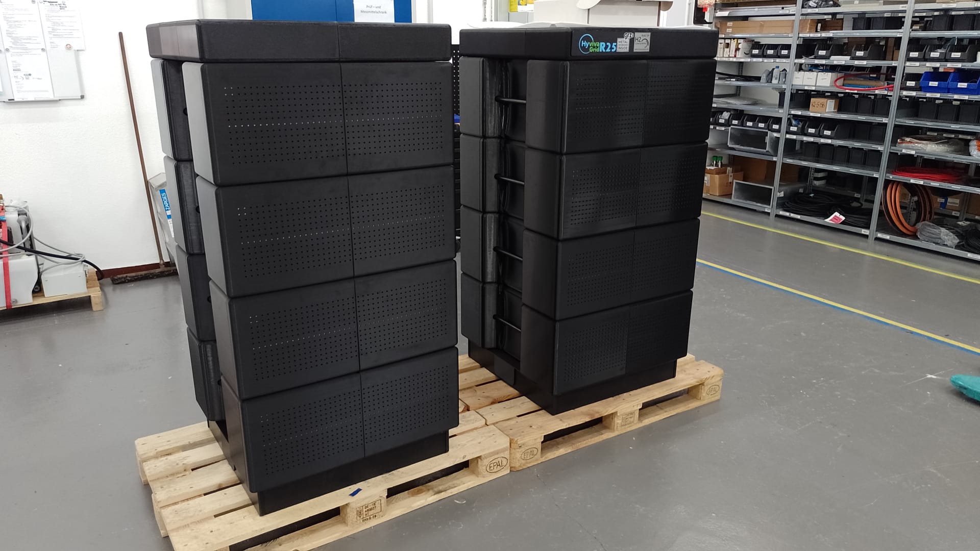 Two HyvivaGrid towers ready to ship